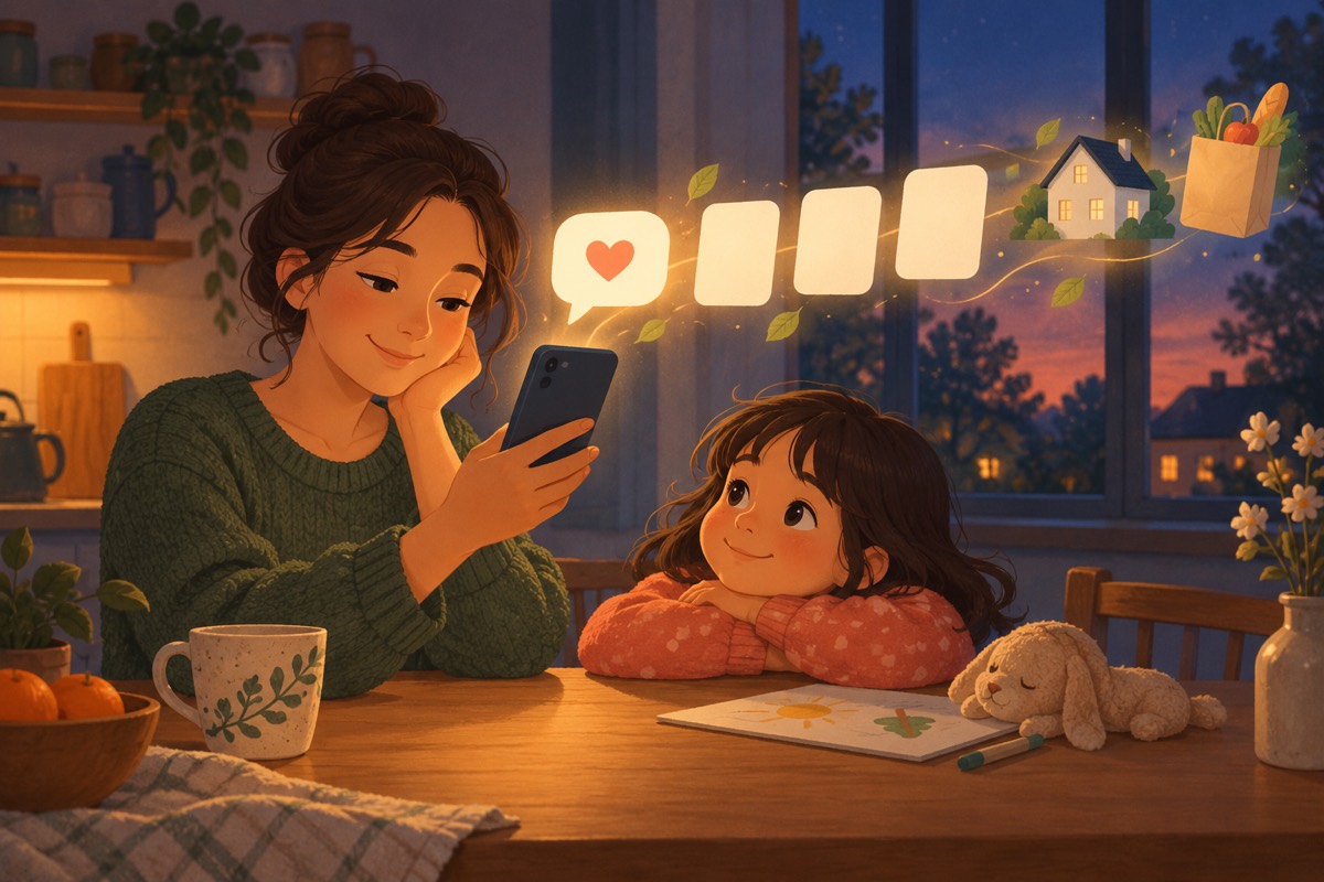 Illustration: A reply first, then the help